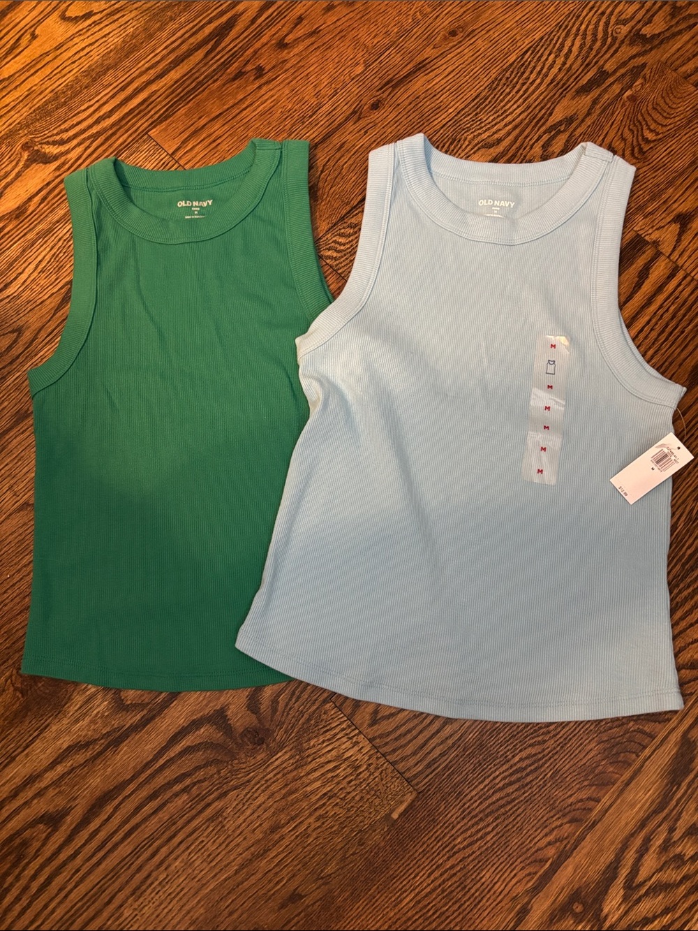 Old Navy Green & Light Blue women’s Tank Top Duo